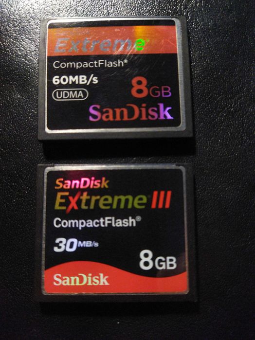 Desde 20 euros: Cartões memória CF (Compact flash) SanDisk e Integral
