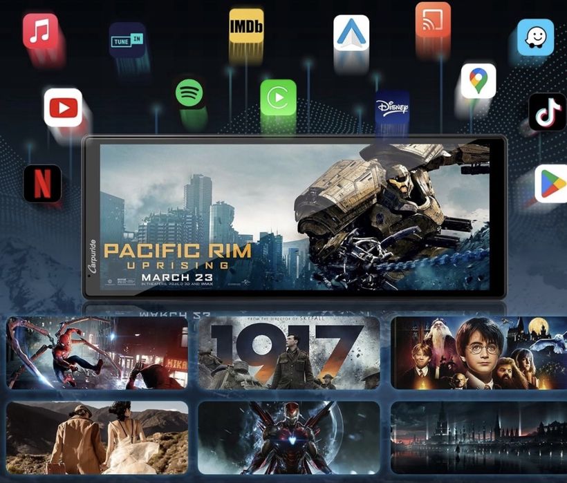 Carpuride W903 PLUS przenośne radio samochodowe 10,26” GPS kamera