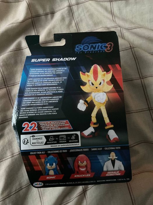 Фигурка super shadow sonic 3 Jakks Супер Шэдоу