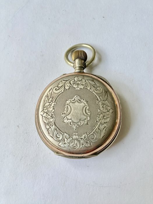 Карманные часы серебро , швейцария 50 мм