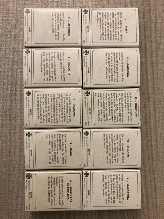 Conjunto de Caixas de Fosforos com Flores