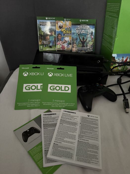 Xbox one 1TB + kinect + 6 gier