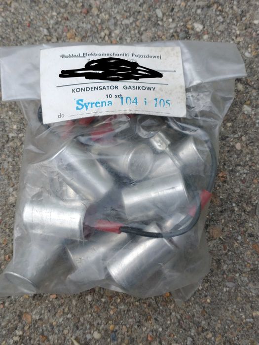 Kondensator gasikowy Syrena 105 i 104 zestaw