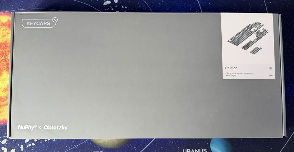 Кейкапи nuphy oblivion low profile
