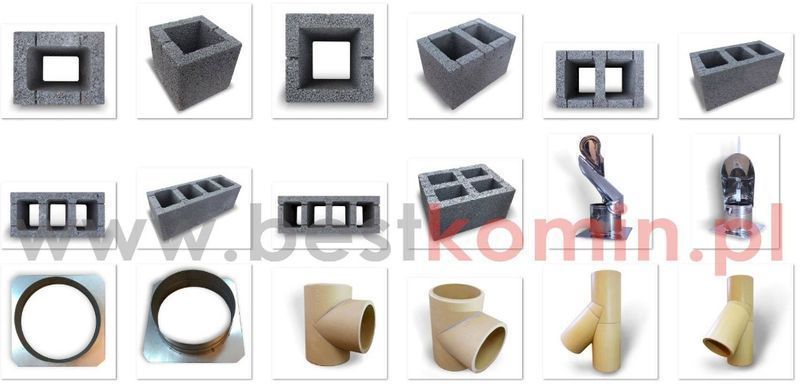 Komin ceramiczny BestKomin KW3 fi 200 5m KOMPLETNY OCIEPLONY SYSTEM