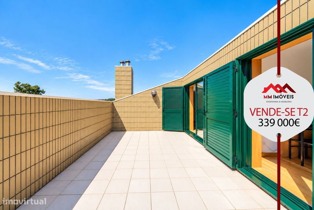 T2 Dúplex | 2 Suítes | Terraço 24,80 m² | Box 23,90 m² | Condomínio Fe