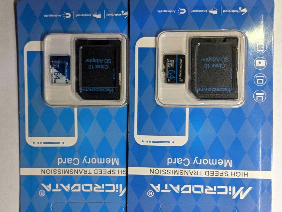 Карта пам'яті Microdata 64GB Class 10 microSD з картридером