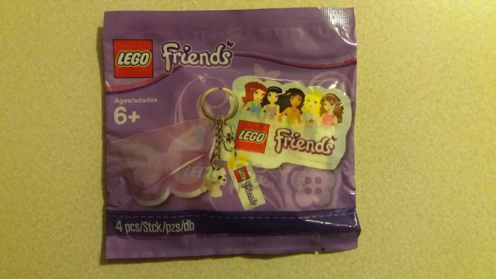 LEGO Friends zestaw breloczek, notes, mapa, naklejka