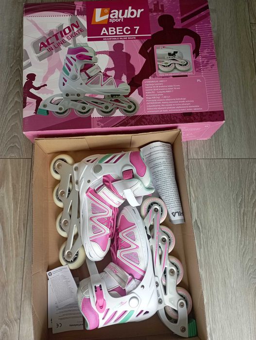 Łyżworolki regulacja rozmiaru 35-38. W perfekcyjnej kondycji