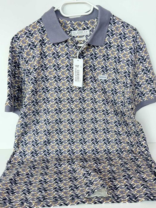 Guess polo męskie L 50-52 nowe slim fit szare