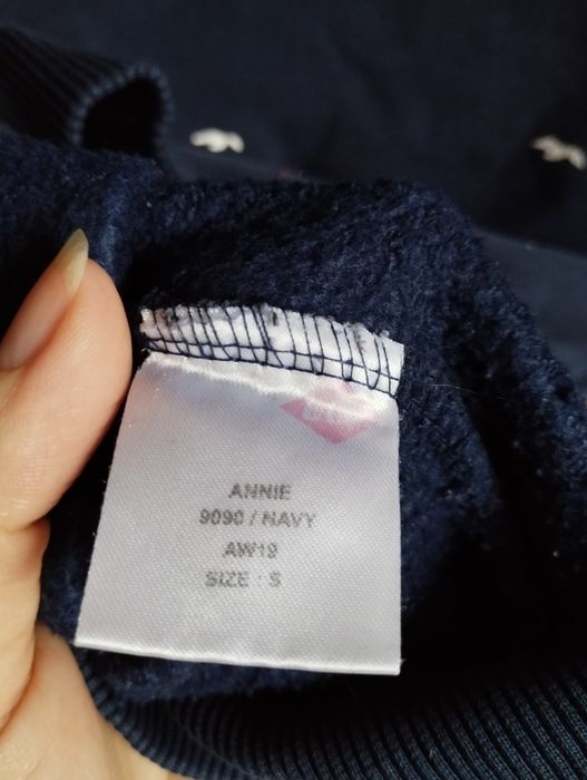 Lee Cooper S granatowa bluza na zamek kaptur kieszenie