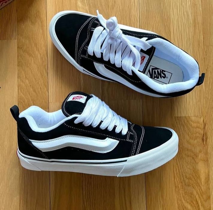 Унісекс кеди Vans Knu Skool Чорнобілі, 37-42 Ванси Кну Скул