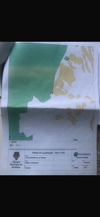 Terreno urbanizável com 9.305 m2 em Pataias, Alcobaça