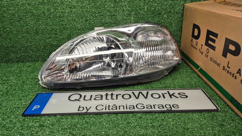 HONDA CIVIC VI 06.95-10.01 - ÓTICA/FAROL ESQUERDA DEPO NOVO EMBALADO