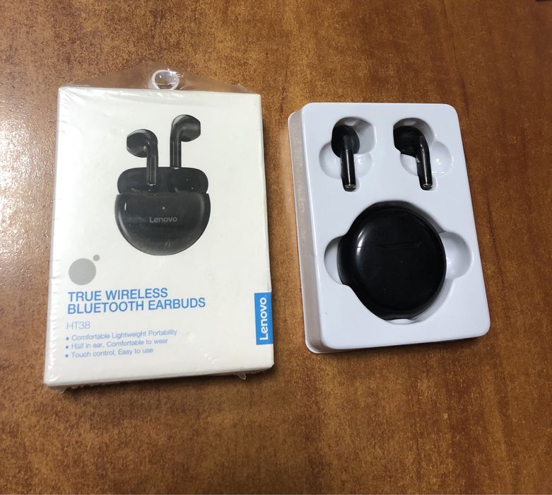 навушники оригінал безпровідні наушники Lenovo HT38 tws earbuds