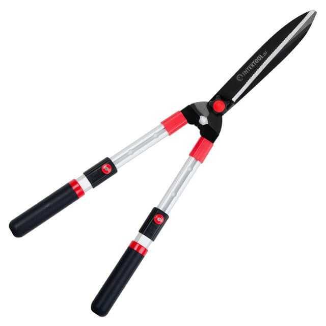 Ножиці садові з телескопічними ручками. INTERTOOL FT-1117.