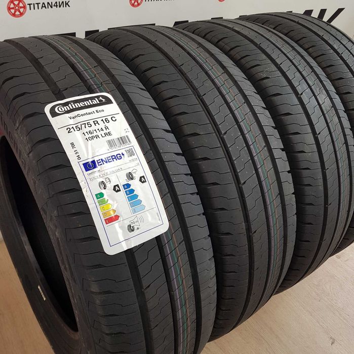 +4шт Нові Шини цешка літні 215/75/16c Continental VANContact Eco  R16C