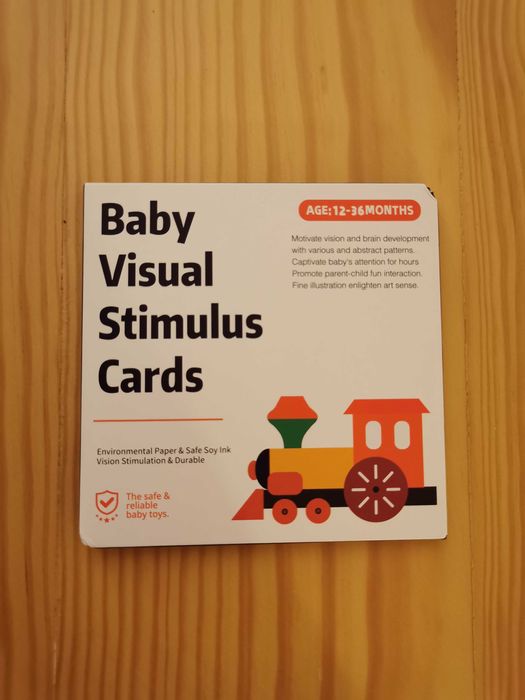 Cartões Estimulação Visual Para Bebés|Cartões Montessori (12-36 meses)