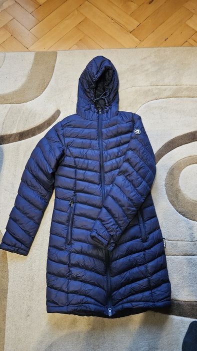 Długa kurtka płaszcz puchowy pikowany Elbrus xs damski