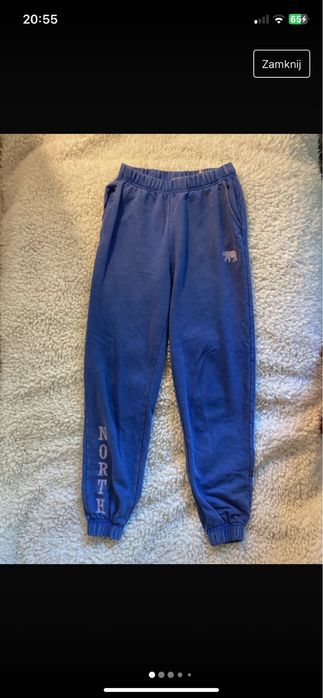 Niebieskie dresy z napisem Reserved r.XS