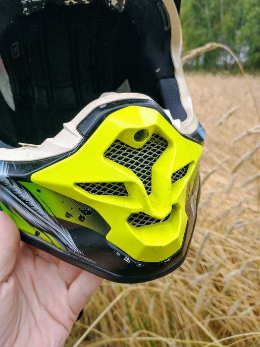 Kask Shoei WFX-W motocross enduro,używany przez żużlowca