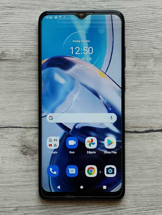Smartfon Motorola Moto e22 4/64GB | Crystal Blue | Gratis Etui + Szkło H9