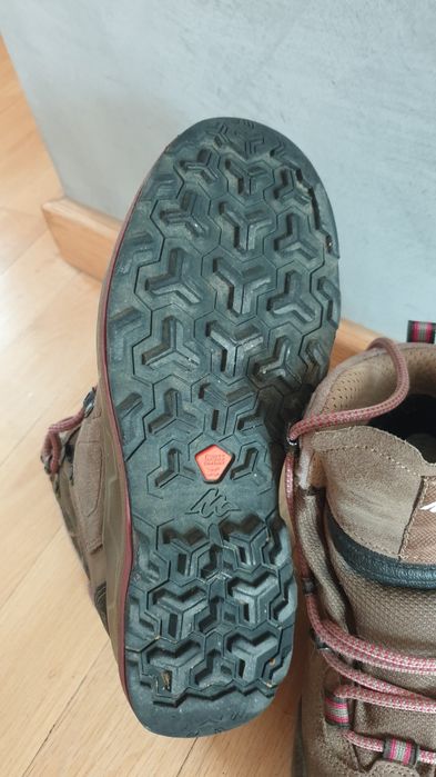 Buty trekkingowe 36 Forclaz MT100  skóra, wodoodporne Decathlon