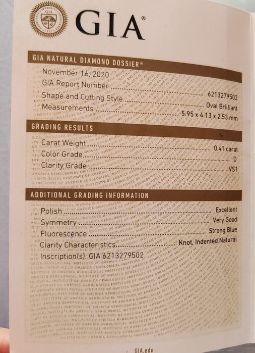 Vendo Diamante com certificado GIA