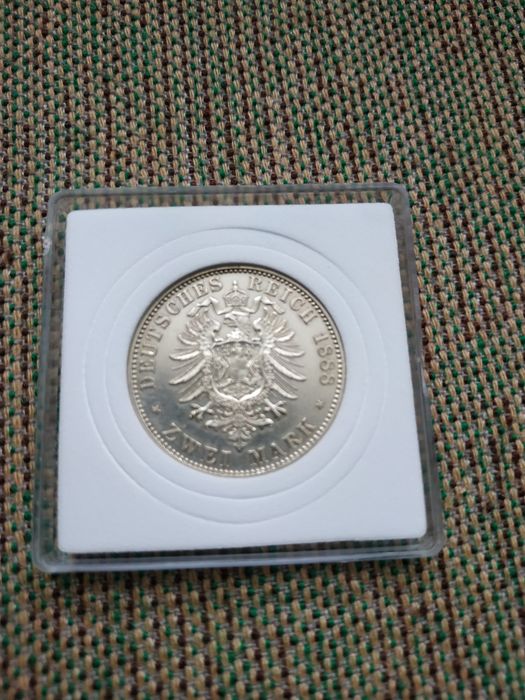 2 марки 1888 рік срібна монета