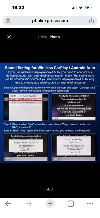 Box carplay mercedes
