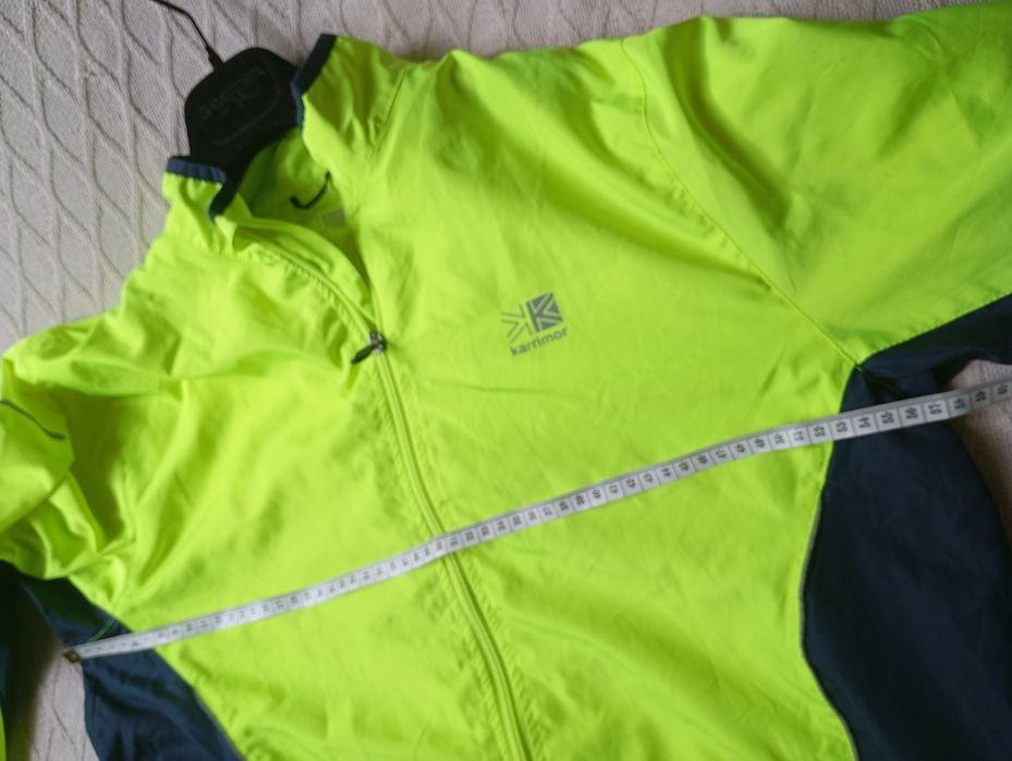 KARRIMOR Run L NOWA neonowa sportowa przeciwdeszczowa kurtka do biegan