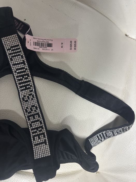 Victorias secret logo трусики стрінги камінці М