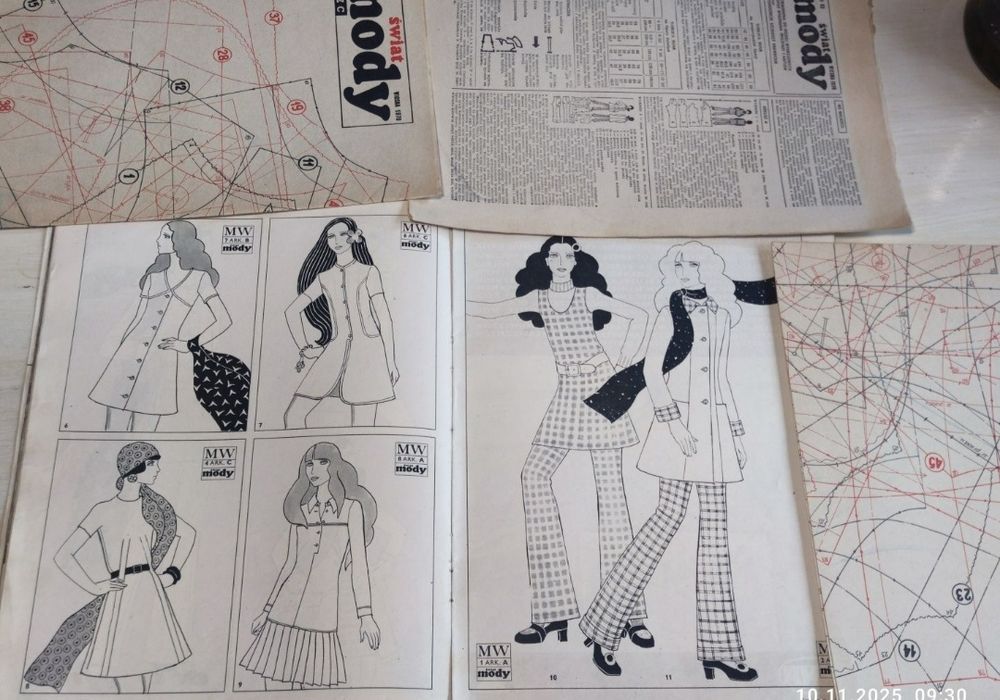 Świat mody Wykroje wiosna 1970