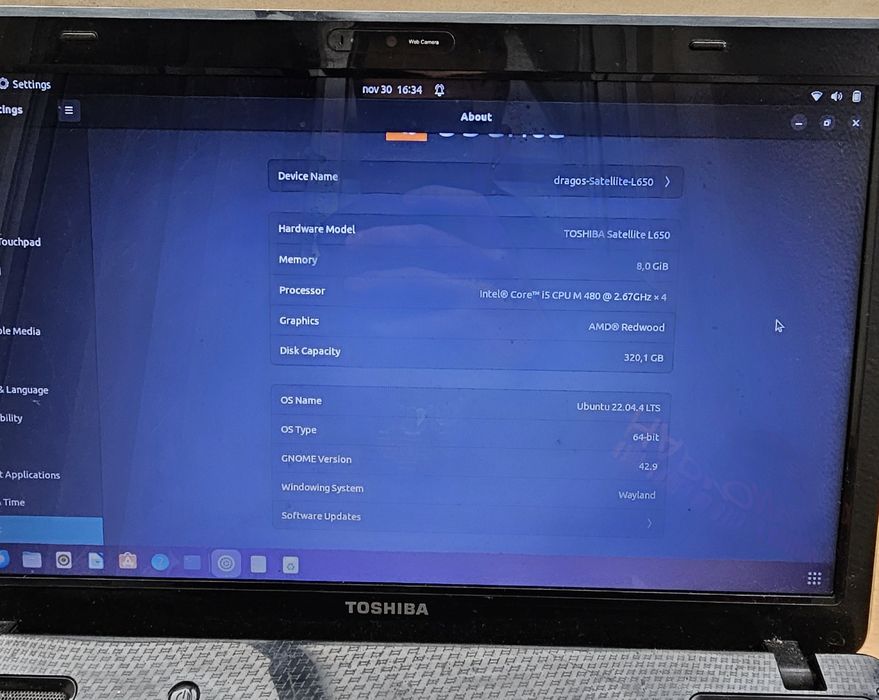 Toshiba Satellite L650