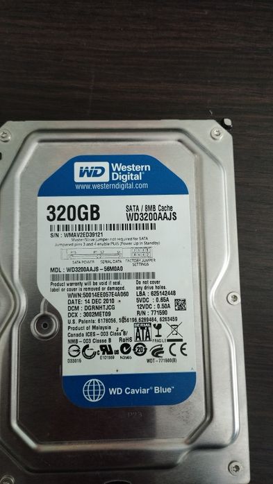 жорсткий диск 320Gb
