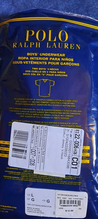 Ralph Lauren. Набір з двох футболок на хлопчика р. L