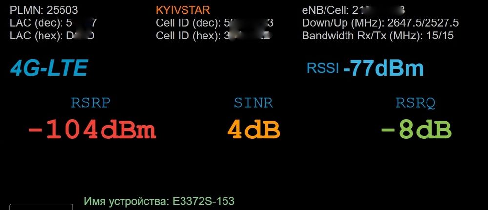 4G модем Huawei E3372 s-153 HiLink Київстар Vodafone Lifecell