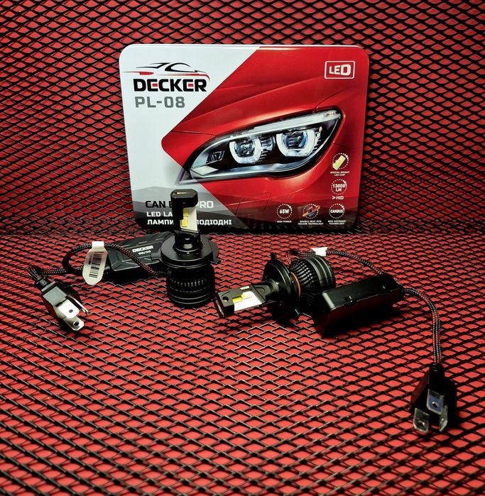 Лед лампи Decker PL 08 65 W 13000Lm  H4 H7 H1 HB3 Всі цоколя