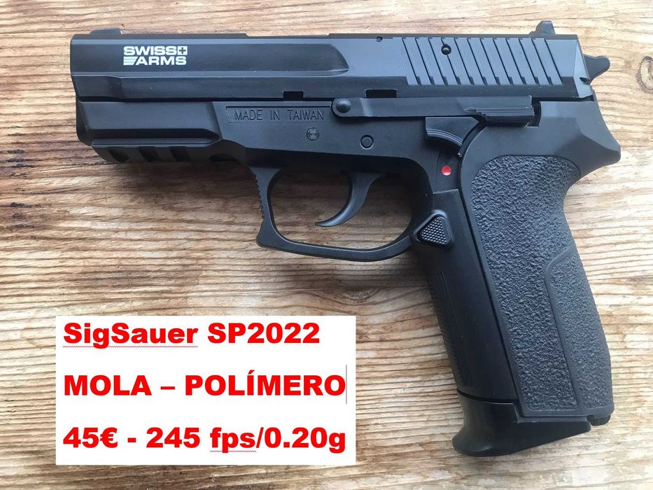 Pistola Airsoft de MOLA - SIG P226 - PPK - COLT 25 - M90TWOO - NOVAS