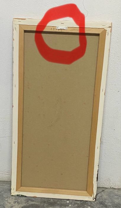 Cómoda Madeira Maciça e conjunto de 3 quadros gigantes.