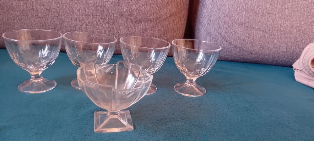 Pucharki do lodów francuskie szkło plus gratis