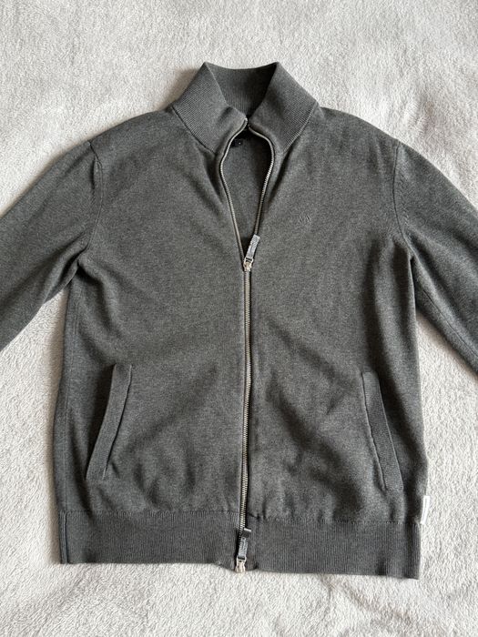 Сірий светр на замку armani exchange