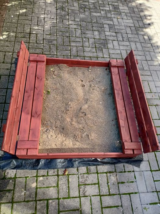 Piaskownica drewniana składana