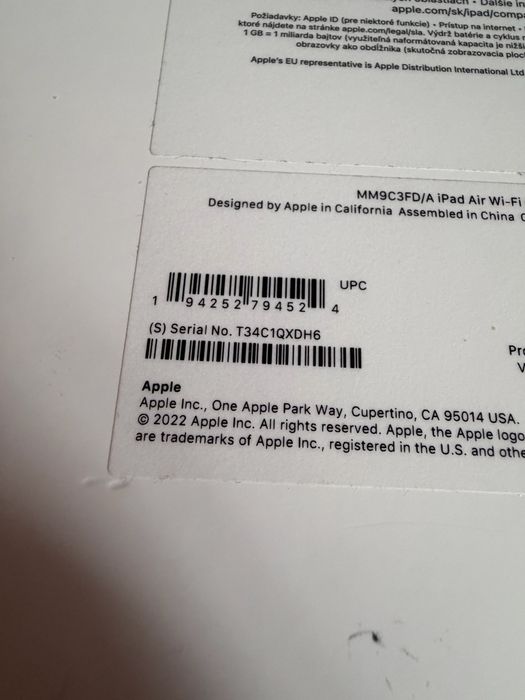 iPad Air 5gen M1 64gb WiFi Space Gray
