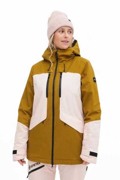 O'neill kurtka damska zimowa sportowa snowboard narty GTX RECCO różowa brązowa
