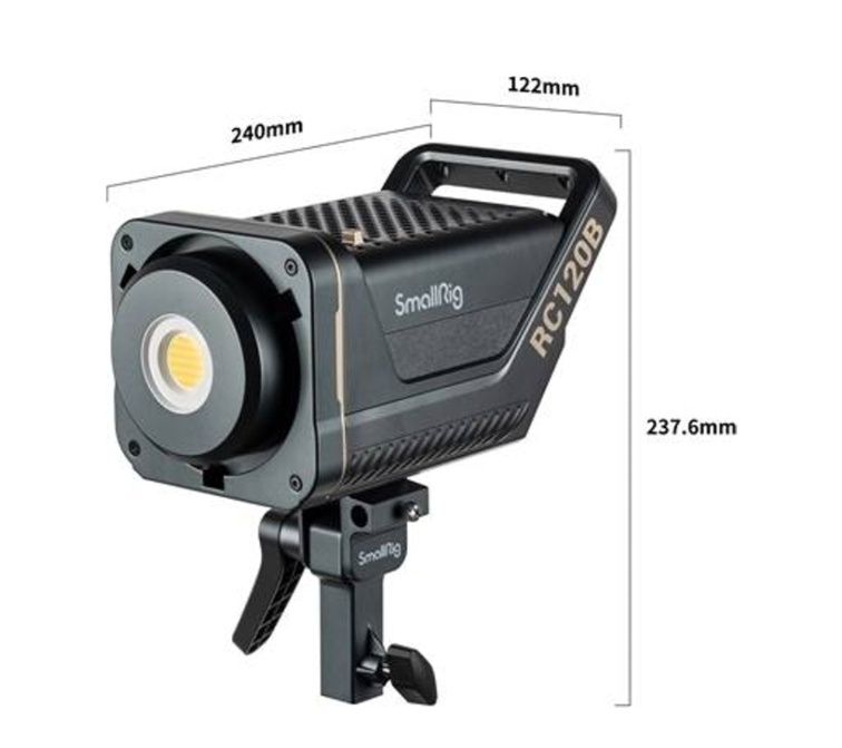 Foco de luz LED SMALLRIG RC 120B  Como Novo + Tripé + softbox parabólica 120cm