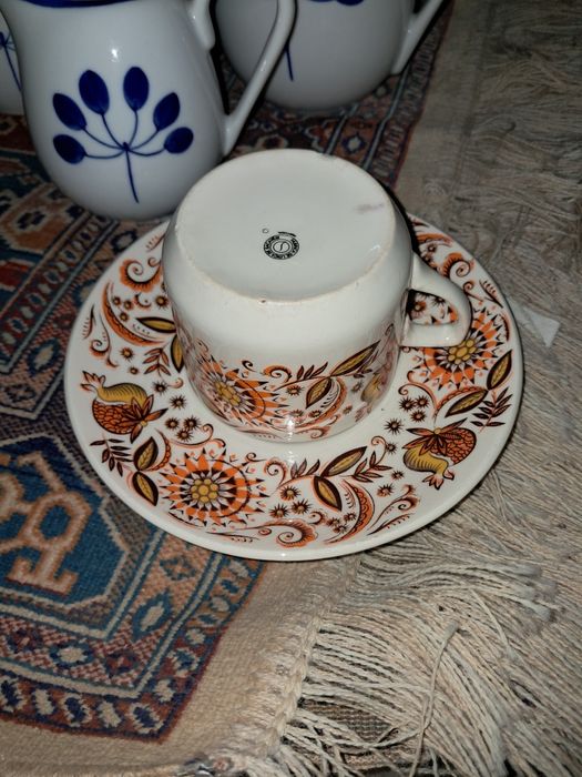 Chavena com pires louca de sacavem