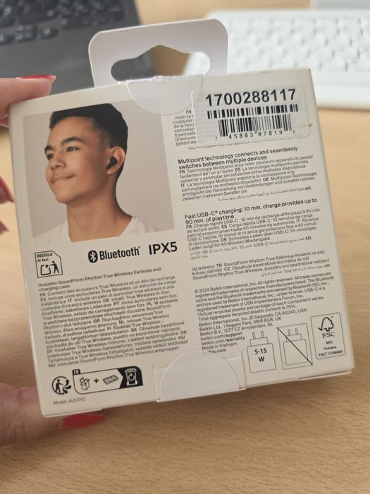 Auriculares Belkin SoundForm Rhythm True Wireless Earbuds