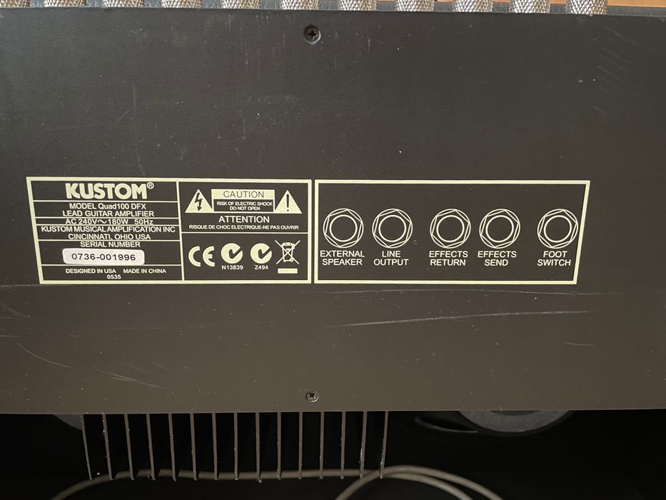 Wzmacniacz gitarowy Kustom Quad 100 DFX (100W mocy)