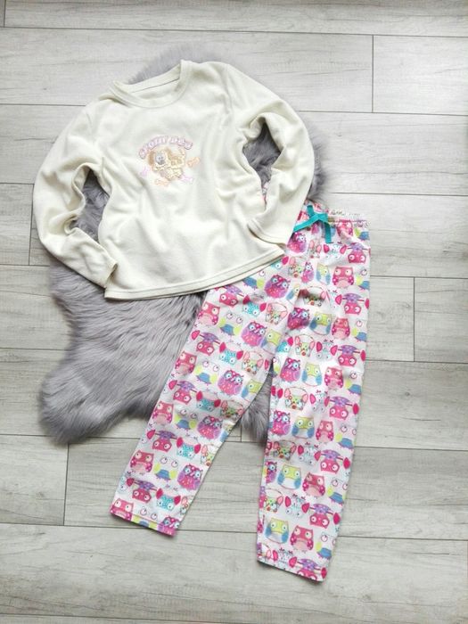 Sowa ciepła piżama rozm 140-146